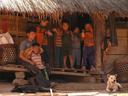 This group of Akha kids was very excited to see a couple foreigners wander into their tiny village.